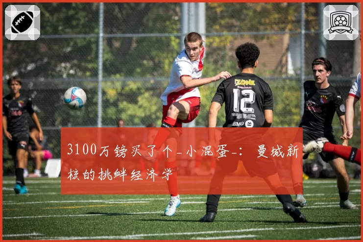 3100万镑买了个_小混蛋_:曼城新核的挑衅经济学